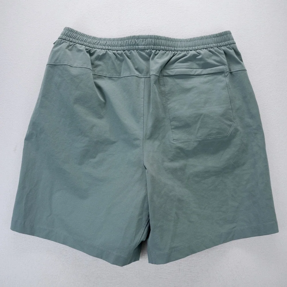 Lululemon Lab Boatline Shorts XL Blue Relaxed Fit Drawstring LM7BDES